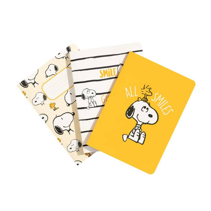 Set 3 Cuadernos A6 Snoopy Lazy Days