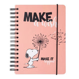 Cuaderno Tapa Forrada A5 Snoopy Make a Wish