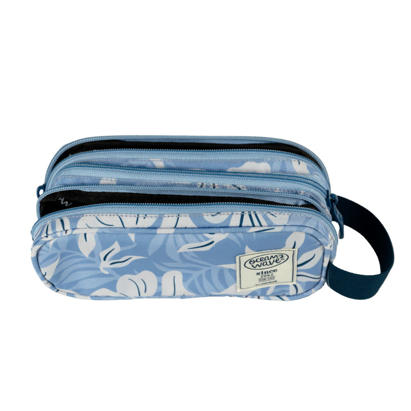 Estuche 3 Cremalleras Bora Bora Azul Oceans Wave (3)