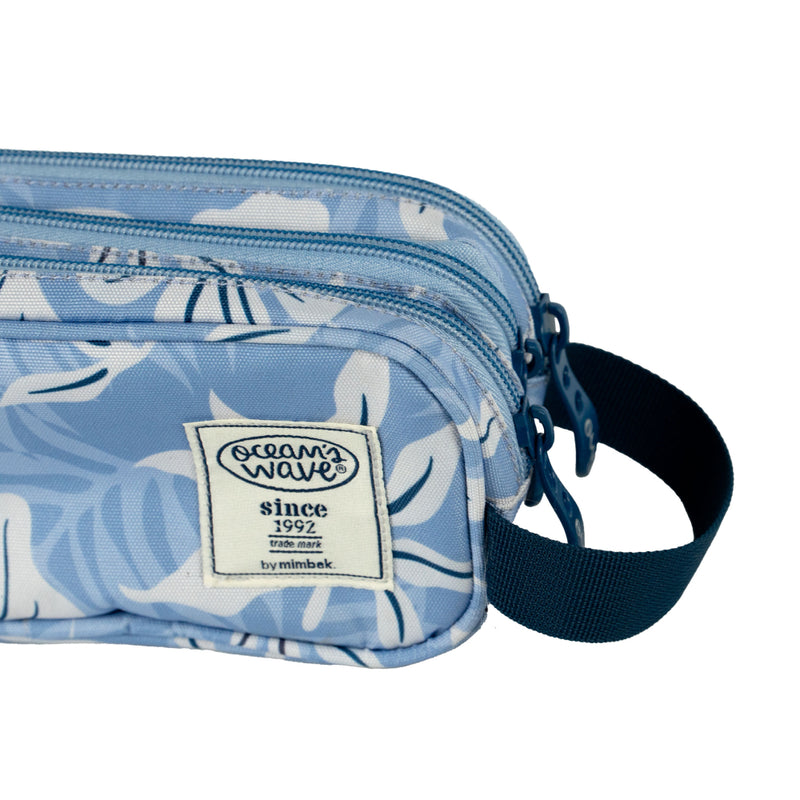 Estuche 3 Cremalleras Bora Bora Azul Oceans Wave (4)