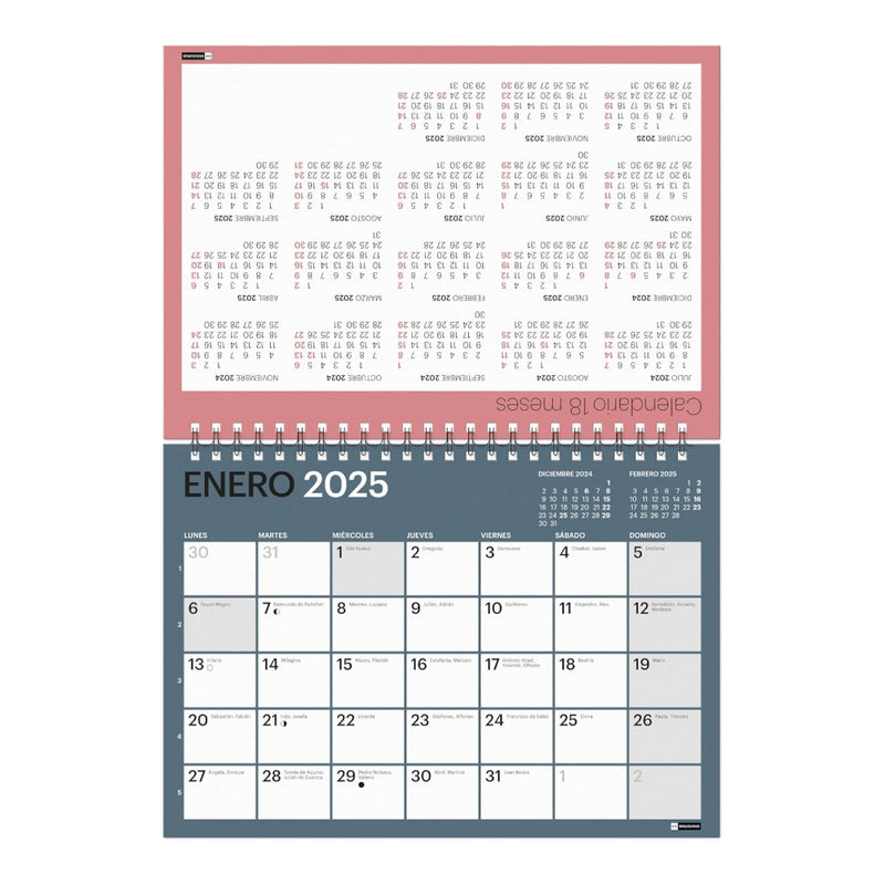 Calendario A5 Sobremesa 18 meses Chromat 2024-2025 (3)