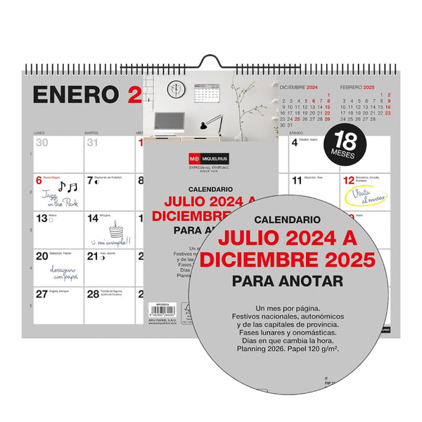 Calendario A4 Pared 18 meses Básico 2024-2025 (1)