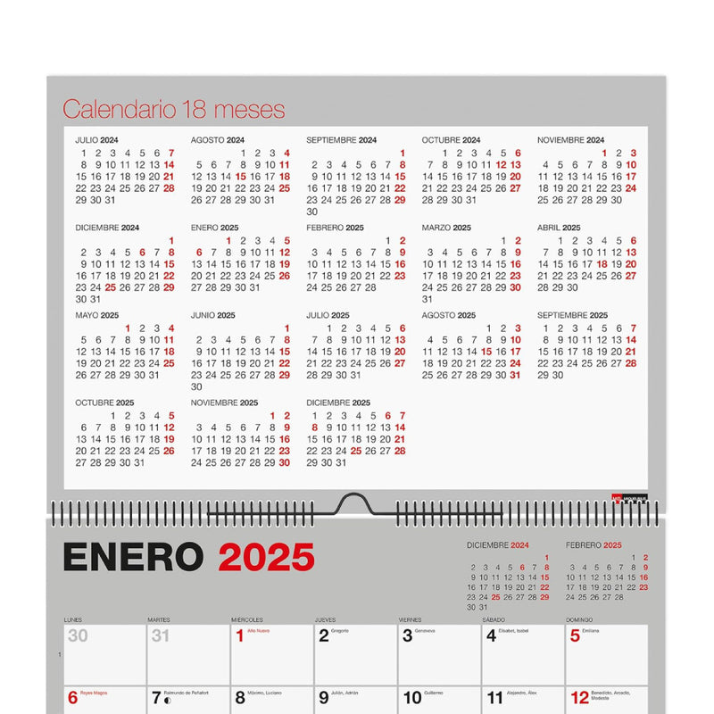 Calendario A4 Pared 18 meses Básico 2024-2025 (2)