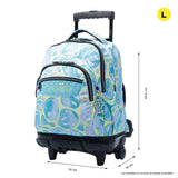 Mochila Escolar Totto con Ruedas Azul Happy Flow Smile (1)