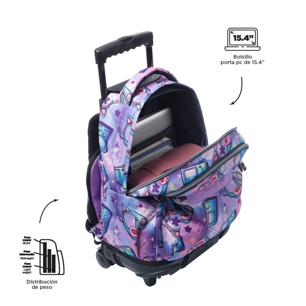 Mochilas totto niña ruedas clearance