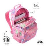 Mochila Escolar Totto Reforzada Rosa Margaly (3)