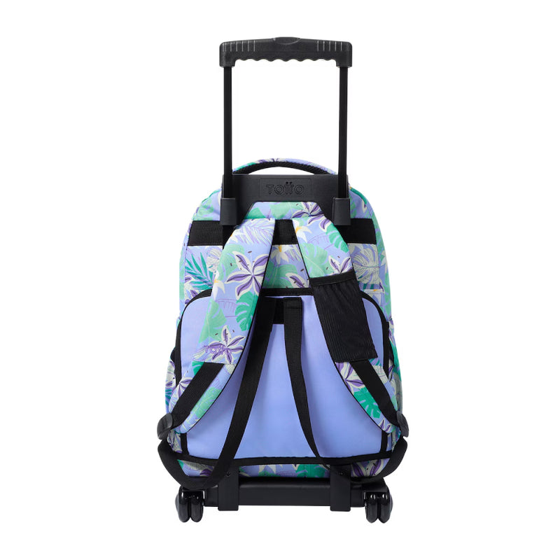 Mochila Escolar Totto con Ruedas Lila Tropical (2)