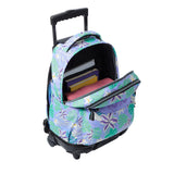 Mochila Escolar Totto con Ruedas Lila Tropical (3)