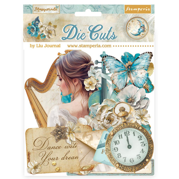 die cuts stamperia masquerade