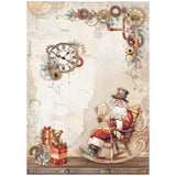 Papel de Arroz A4 Gear Up For Christmas Stamperia