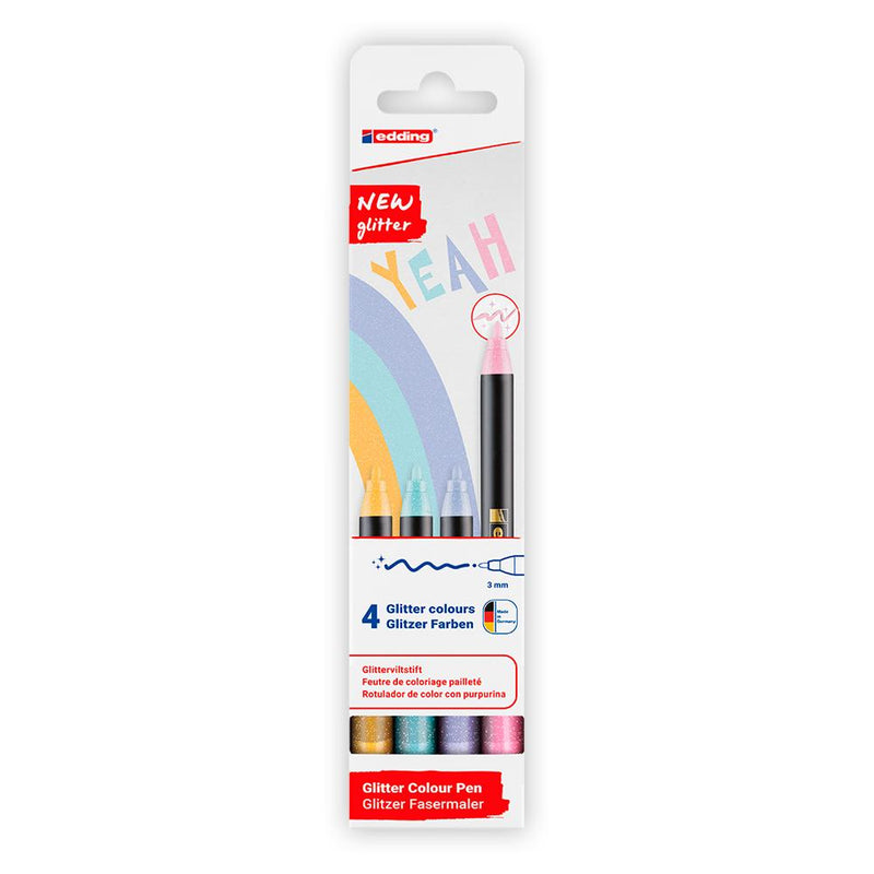 edding 1200 glitter pastel rotuladores 