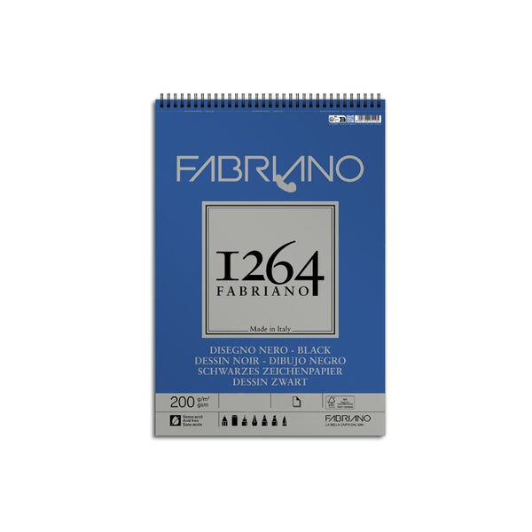 Bloc de Dibujo Negro A5 1264 Fabriano