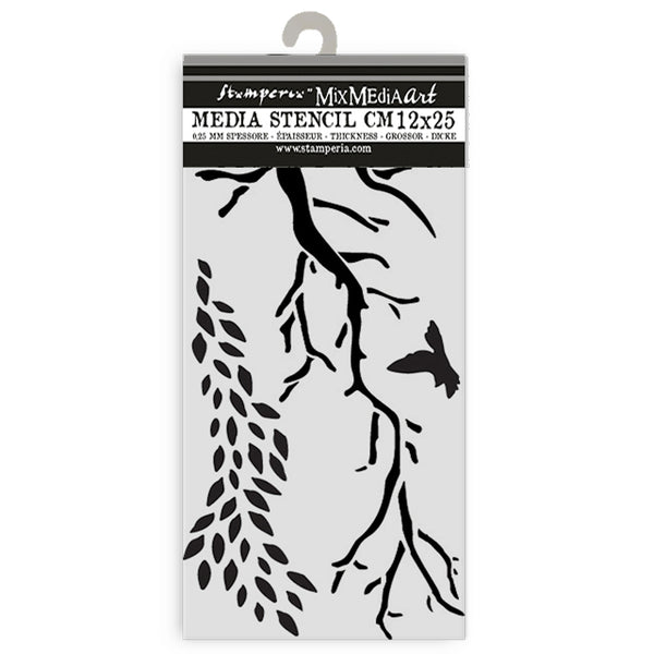 plantilla stencil stamperia 12x25 ramas 