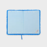 libreta a5 rayas layers of azul peluche