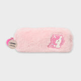 estuche unicornio rosa peluche layers of