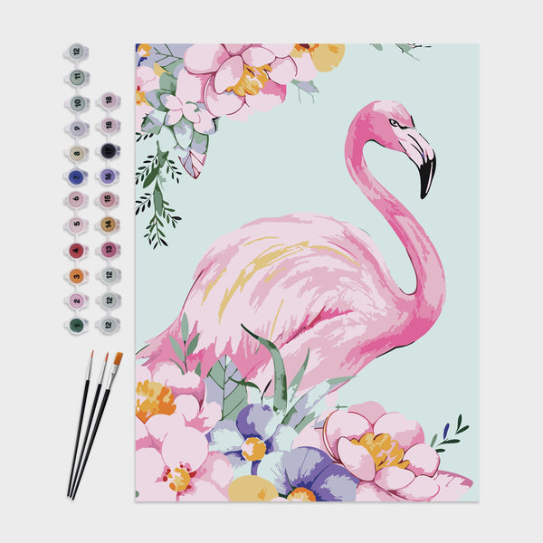 Pintar por Números Flamingo Layers Of