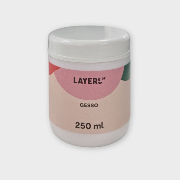 gesso para lienzos  layers of