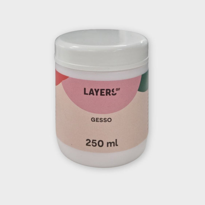 gesso para lienzos  layers of