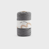 ovillo reciclado macramé boho the lanners gris oscuro