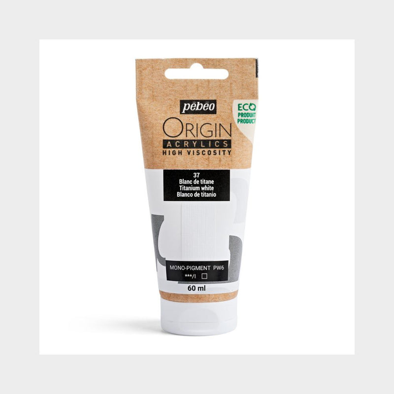 Pintura Pebeo Origin Acrylics 60ml & Blanco Titanio