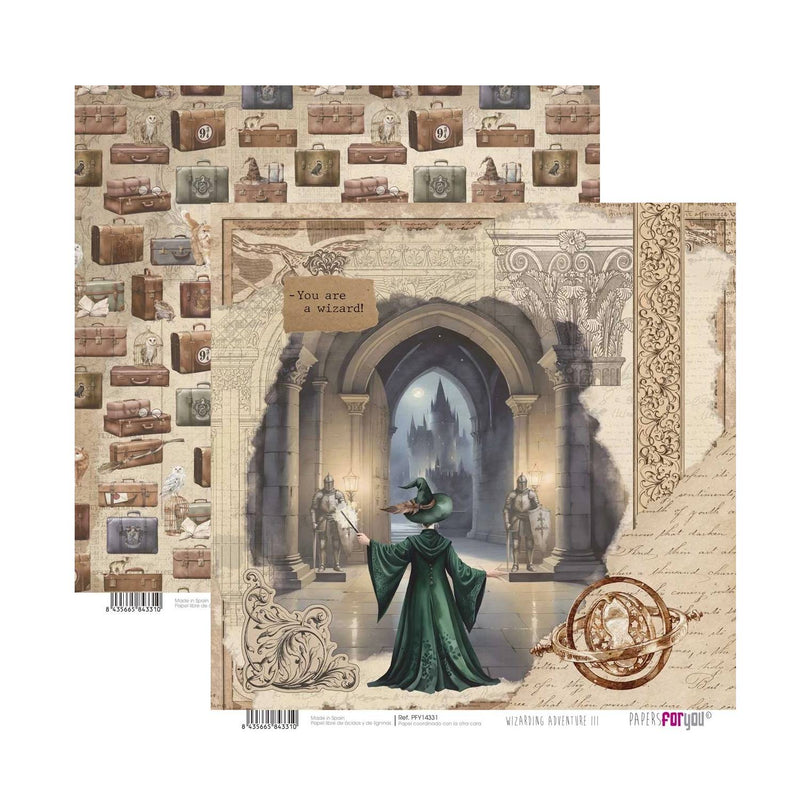 Bloc Scrap 14 Hojas Doble Cara Wizarding Adventure III Papers For You