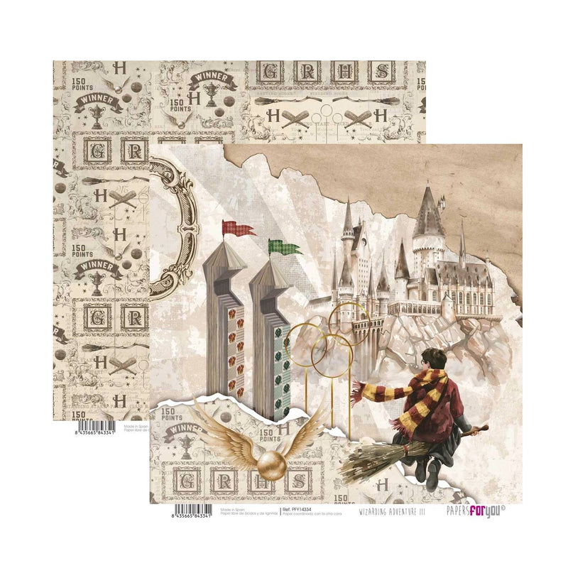 Papel Scrap Doble Cara Wizarding Adventure III Papers For You