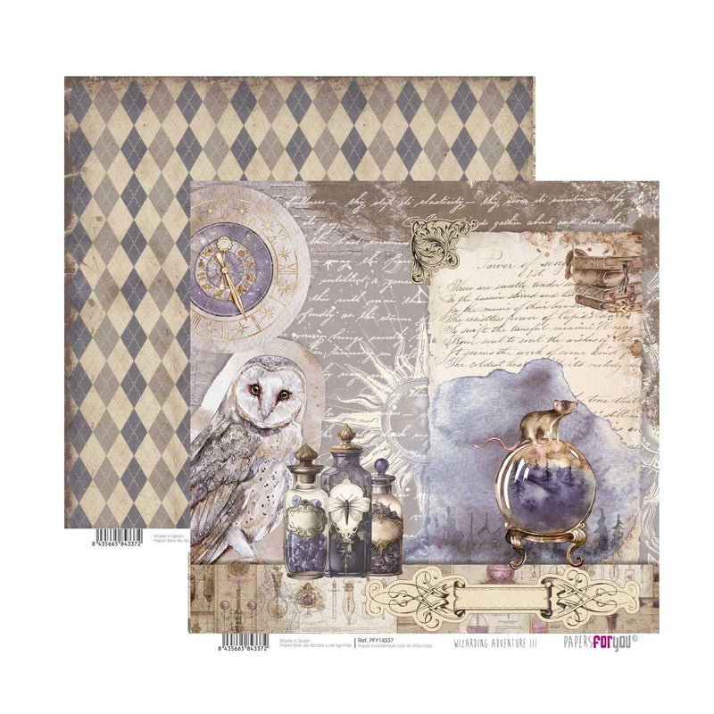 Papel Scrap Doble Cara Wizarding Adventure III Papers For You