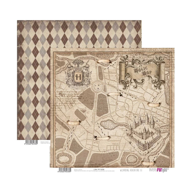 Papel Scrap Doble Cara Wizarding Adventure III Papers For You