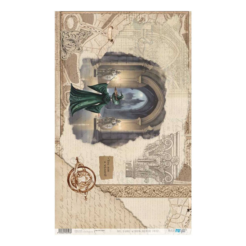 Papel de Arroz 54x33 cm Wizarding Adventure III Papers For You