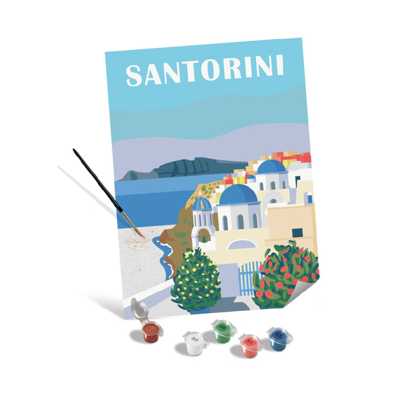 Pintar por Números Santorini Canva CreArt