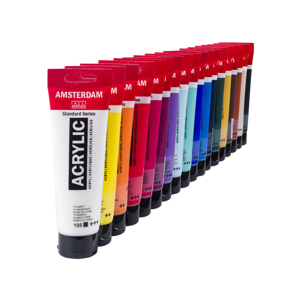 Set 18 Pinturas Acrílicas 120 ml Amsterdam