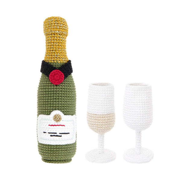 Kit Amigurumi Champán y Copas Ricorumi