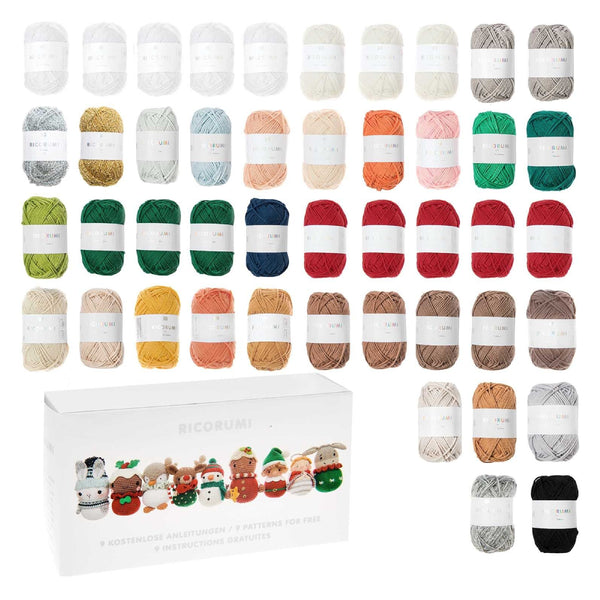 Pack 9 Amigurumis Bolas Navidad Ricorumi