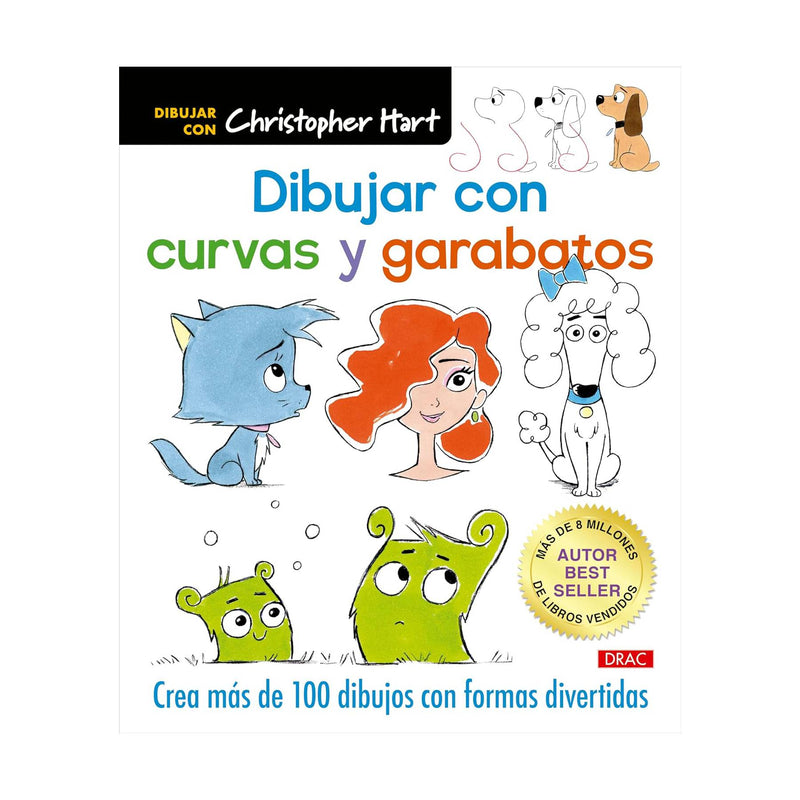 Libro Dibujar con Curvas y Garabatos Editorial El Drac