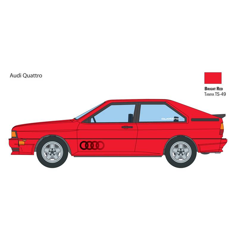 audi quattro 1980 maqueta coche