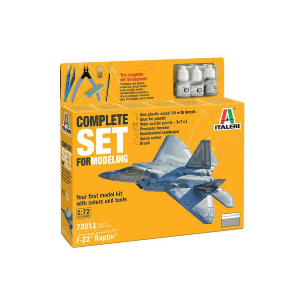 maqueta avion raptor f-22 italeri set completo