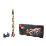 maqueta madera Saturno V NASA Ugears