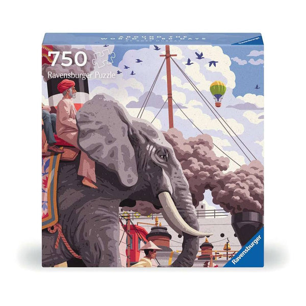 puzzle ravensburger 750 piezas around the world in 80 days