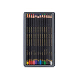 estuche de metal12 lápices de colores dewwent chromaflow