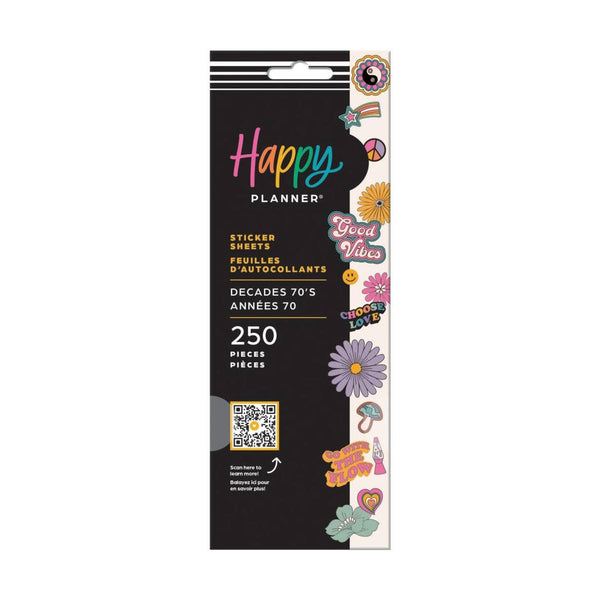 Set Pegatinas Happy Planner Años 70