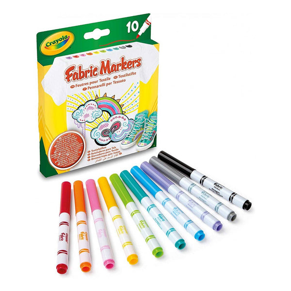 Pack 10 Rotuladores para Tela Crayola