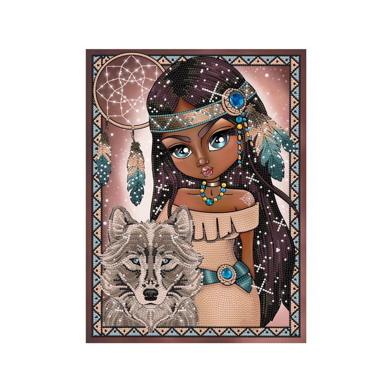 Kit Diamond Painting Indian Girl Diamond Dotz