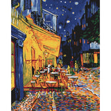 Pintar por Números Terraza Por La Noche Van Gogh Brushme