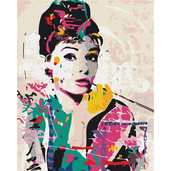 Pintar por Números Audrey Hepburn Brushme