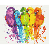 Pintar por Números Loros Colores Brushme