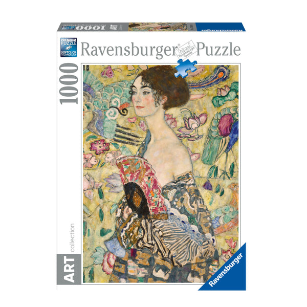 Puzzle 1000 Piezas Dama Con Abanico Klimt Ravensburger