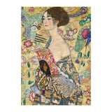 Puzzle 1000 Piezas Dama Con Abanico Klimt Ravensburger (1)