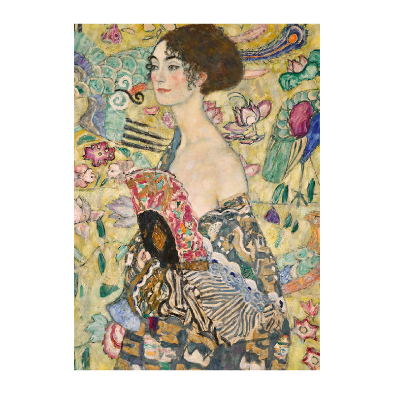 Puzzle 1000 Piezas Dama Con Abanico Klimt Ravensburger (1)