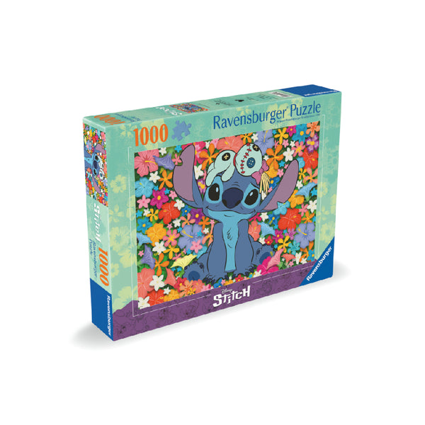 Puzzle 1000 Piezas Stitch Flores Ravensburger (1)