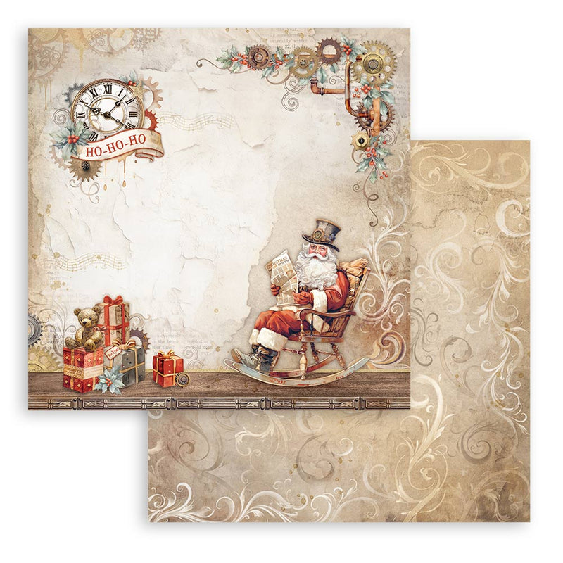 Papel Scrap a Doble Cara Gear Up For Christmas Stamperia